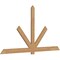 Ekena Millwork Kennewick Timber Gable Bracket, Western Red Cedar, 108"W x 58"H x 1 1/2"D x 5 1/2"F, 13/12 Pitch GBW108X58X0206KEN00SWR - alternate 4